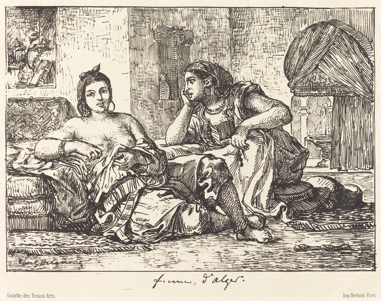Cezayirli Kadınlar by Eugène Delacroix