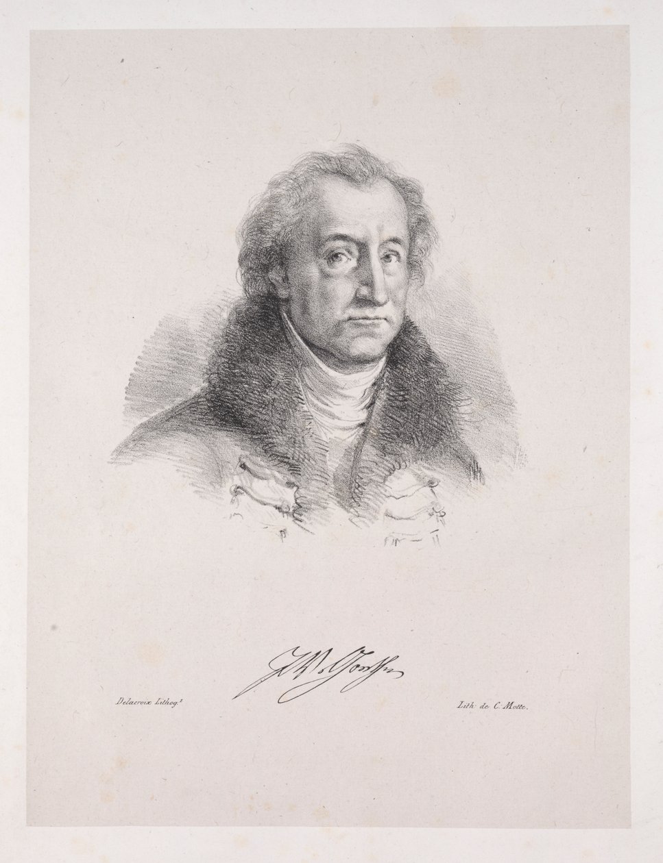 Faust için Çizimler: Frontispiece - Johann Wolfgang von Goethe
