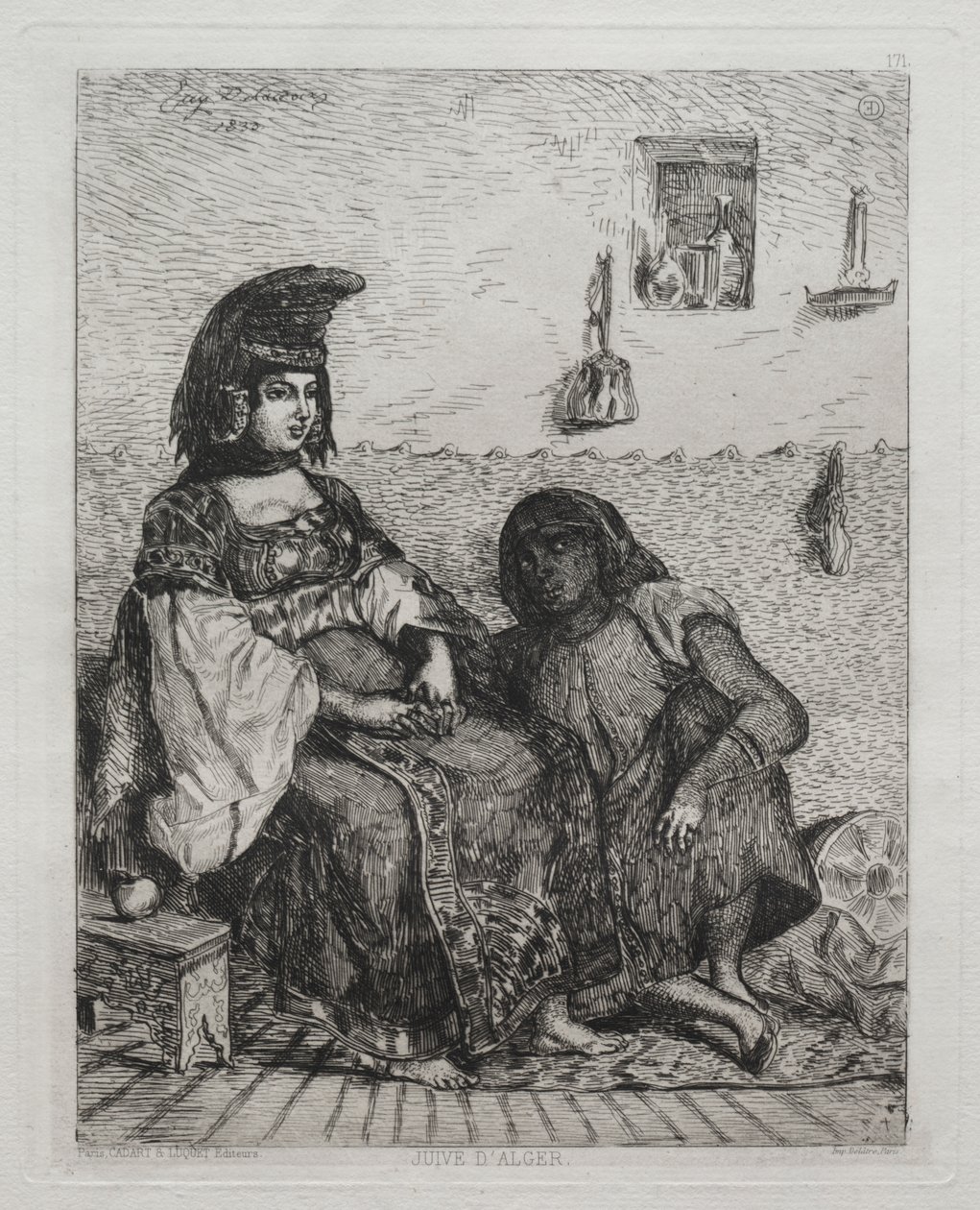 Cezayir Yahudi Kadını by Eugène Delacroix