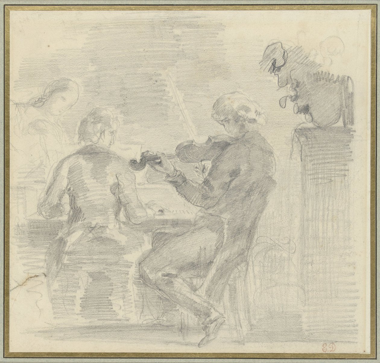 Müzik yapım şirketi by Eugène Delacroix