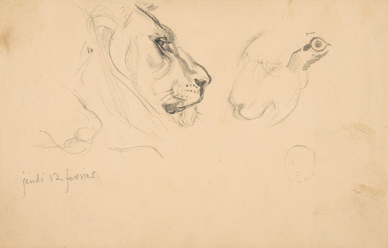 Tours, Fransa ve çevresi manzaralı eskiz defteri, 1828-29. by Eugène Delacroix