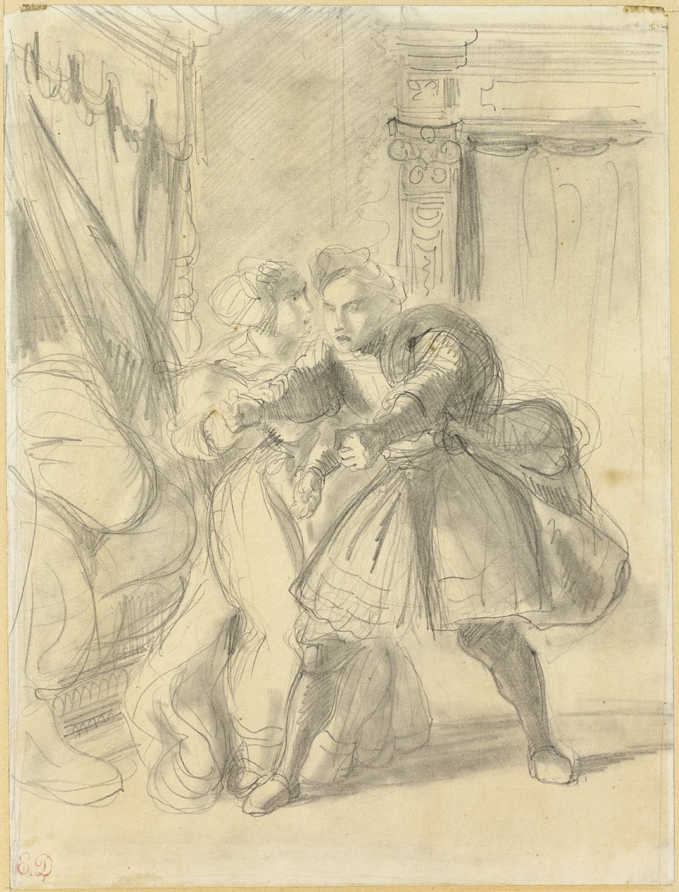 Çalışmak by Eugène Delacroix