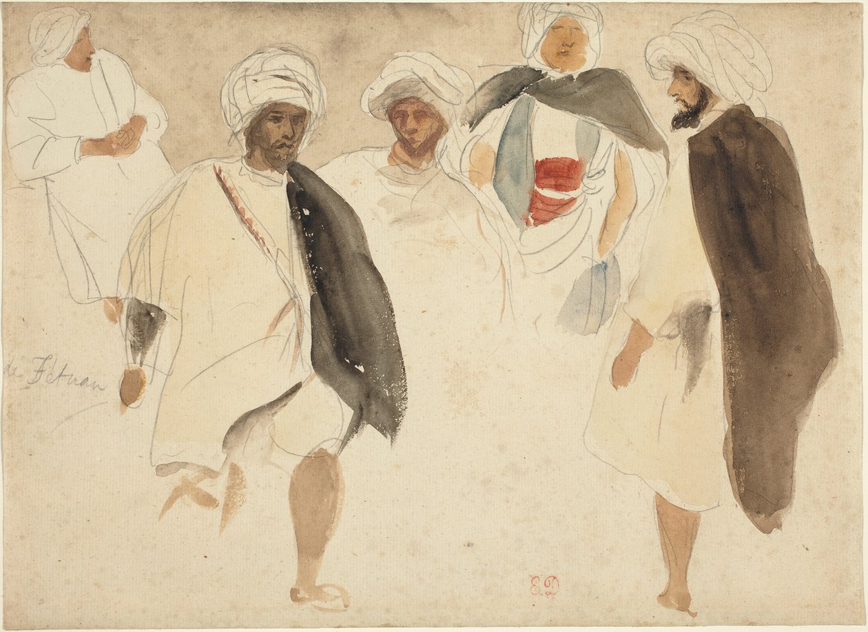Arapların Çalışması by Eugène Delacroix