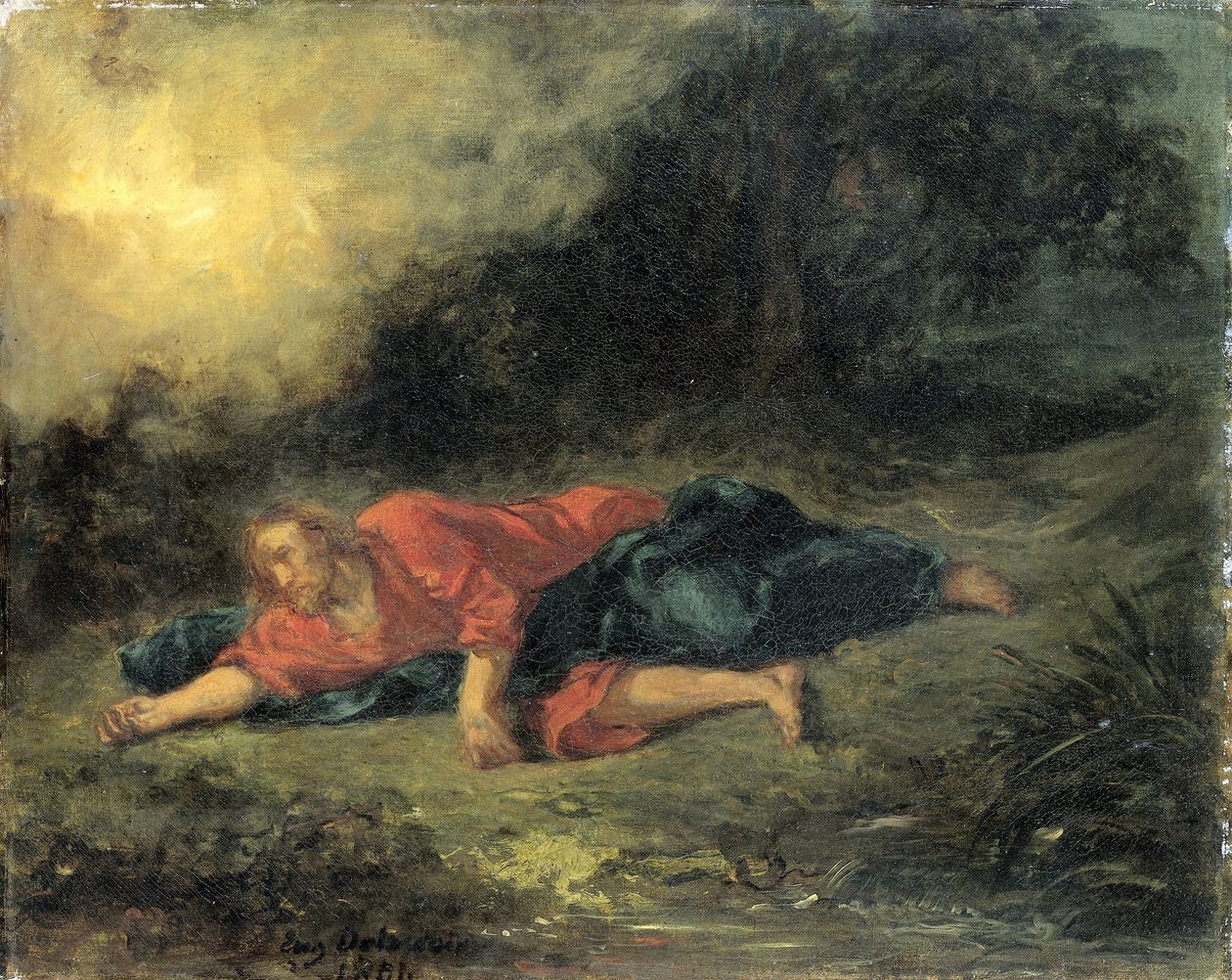 Bahçedeki Acı by Eugène Delacroix