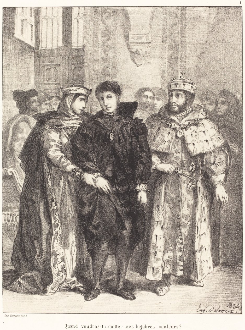 Kraliçe, Hamlet Yasası I, Sahne II, 1834