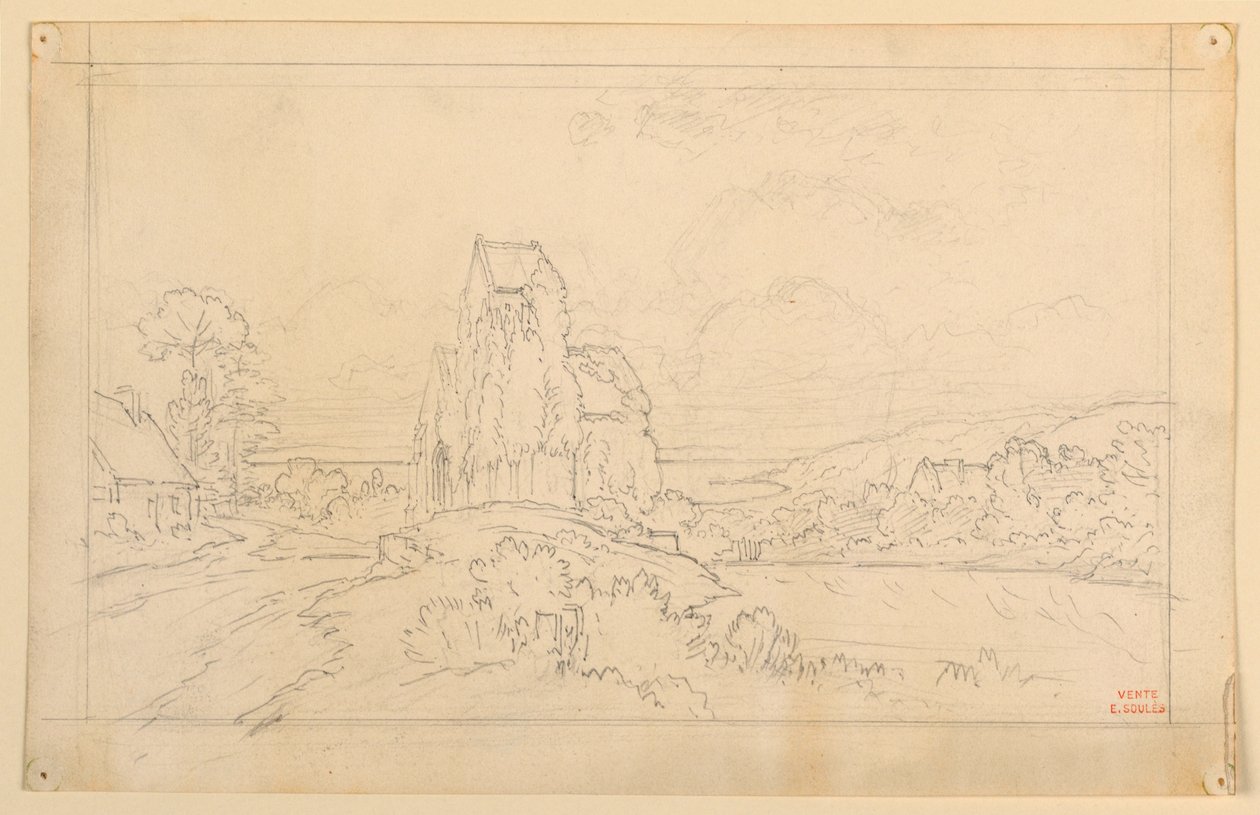Manzara Kroki by Eugène Edouard Soulès