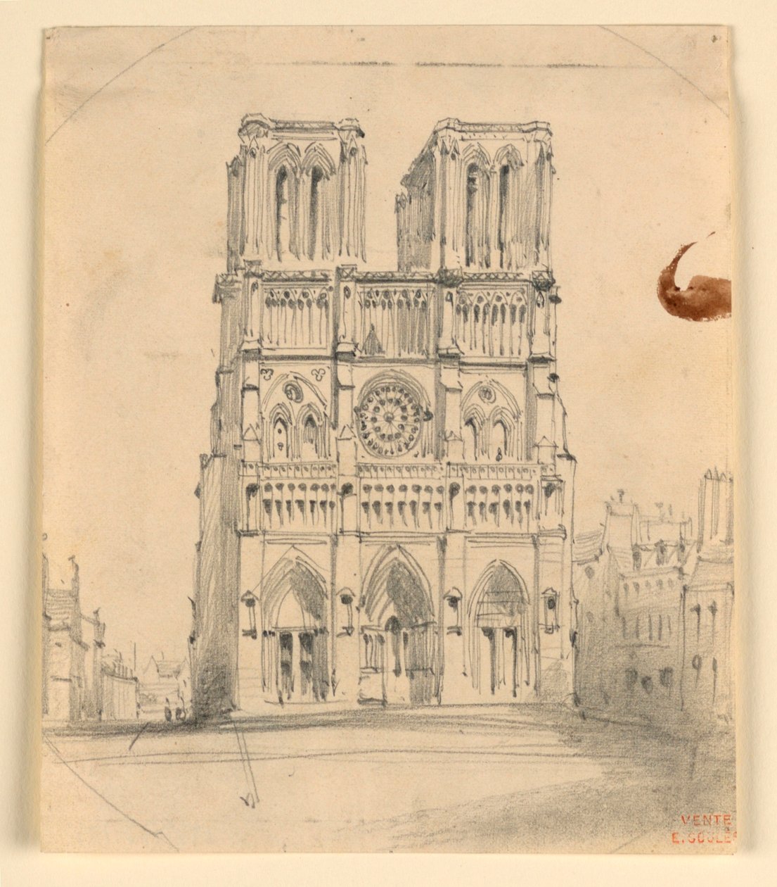 Paris'te Notre Dame by Eugène Edouard Soulès