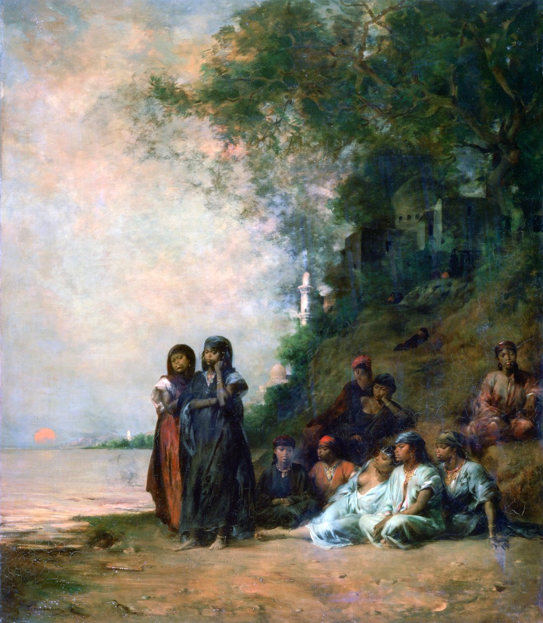 Suyun Kıyısında Mısırlı Kadınlar, 19. yüzyıl by Eugène Fromentin