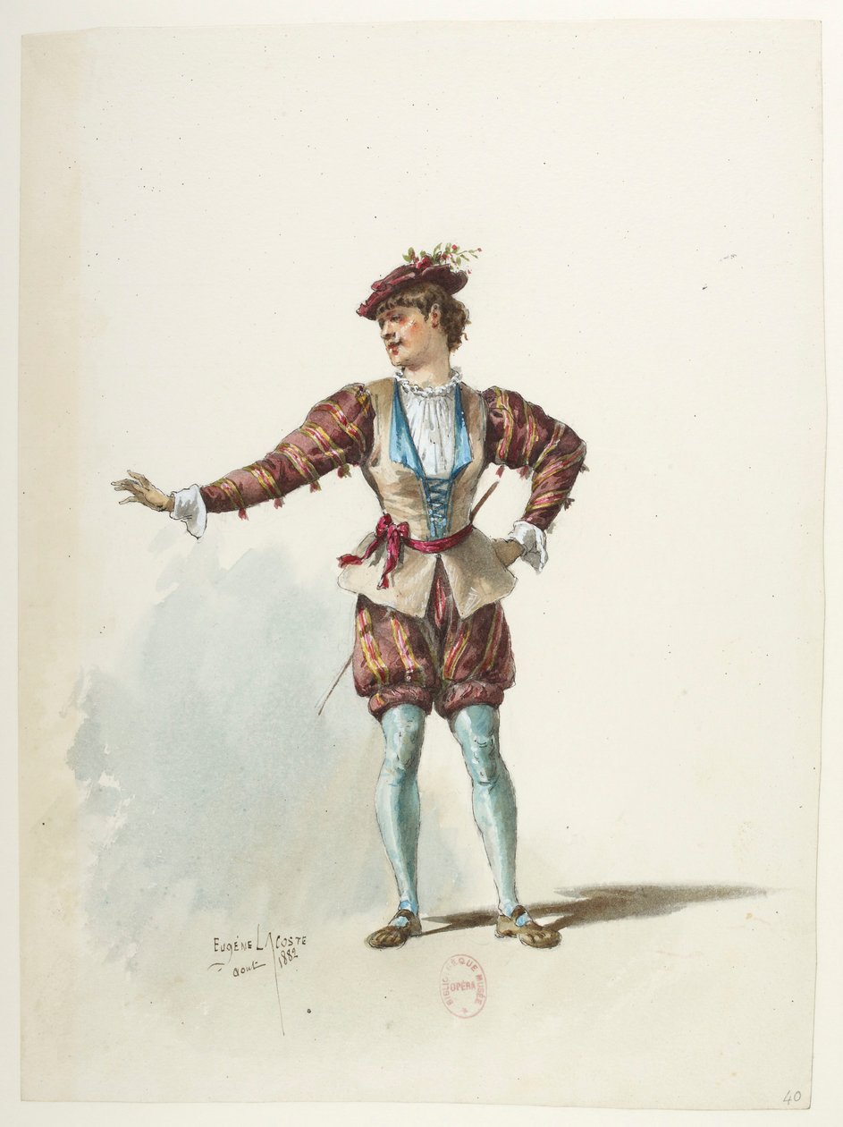 Btv1b84558104 40 - Saint-Saëns - Henry VIII - Kostüm Modelleri - Lacoste - 40. Kostüm Modelleri by Eugene Lacoste