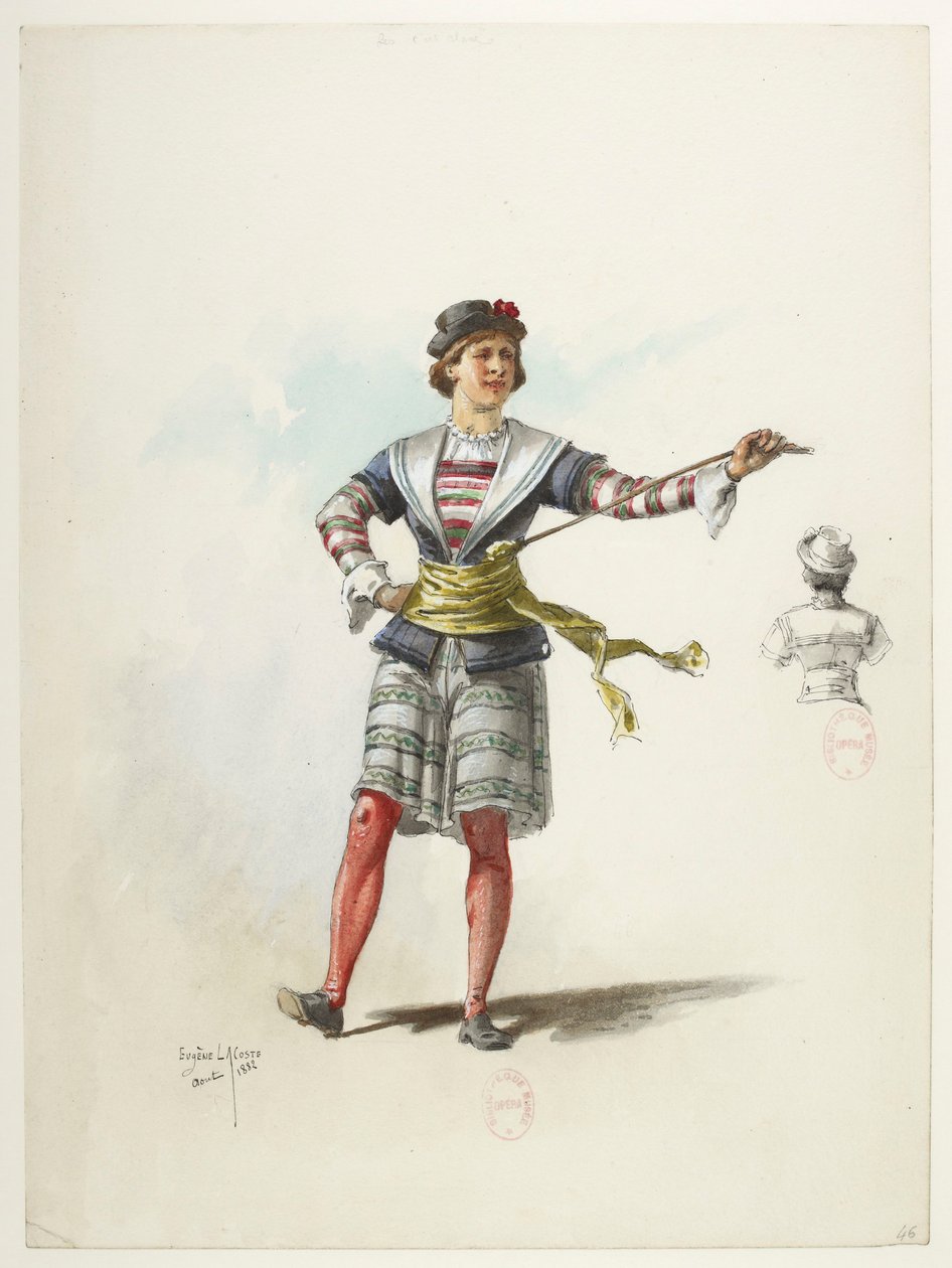 Btv1b84558104 46 - Saint-Saëns - Henry VIII - Kostüm modelleri - Lacoste - 46. Kostüm Modelleri by Eugene Lacoste