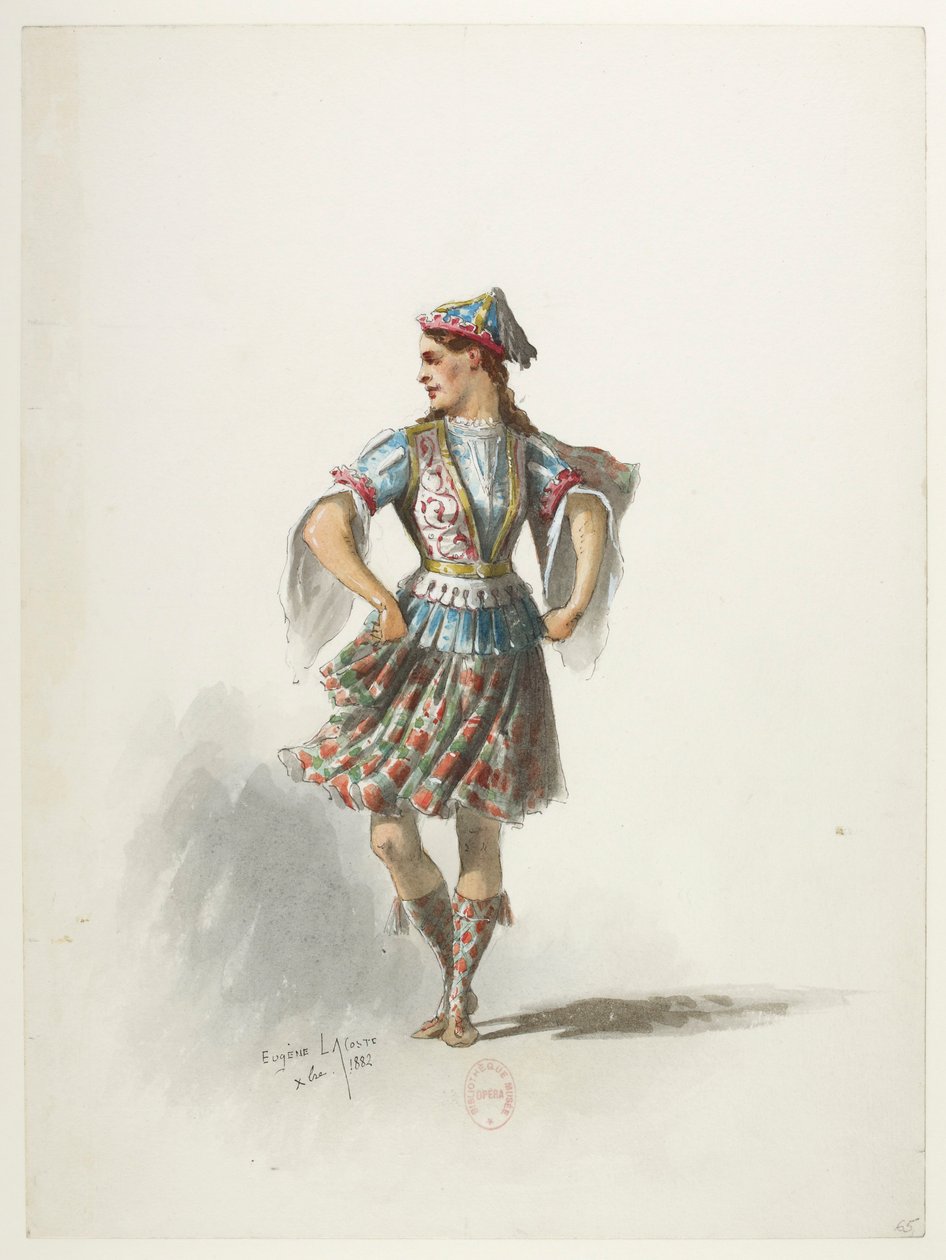 Btv1b84558104 67 - Saint-Saëns - Henry VIII - Kostüm Maketleri - Lacoste - 65. Kostüm by Eugene Lacoste
