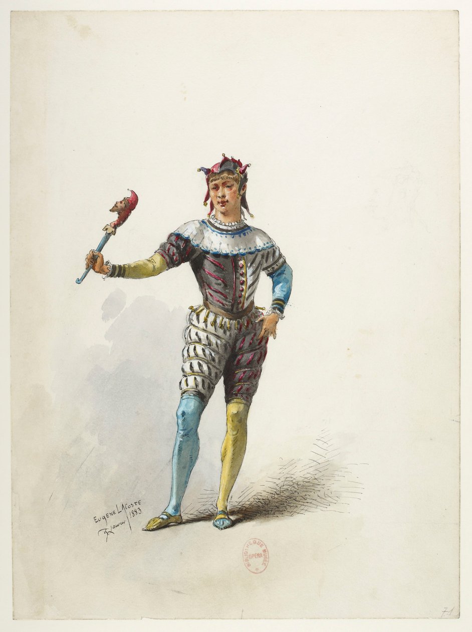Saint-Saëns - Henry VIII - Kostüm modelleri - Lacoste - 71. Kralın aptalı by Eugene Lacoste