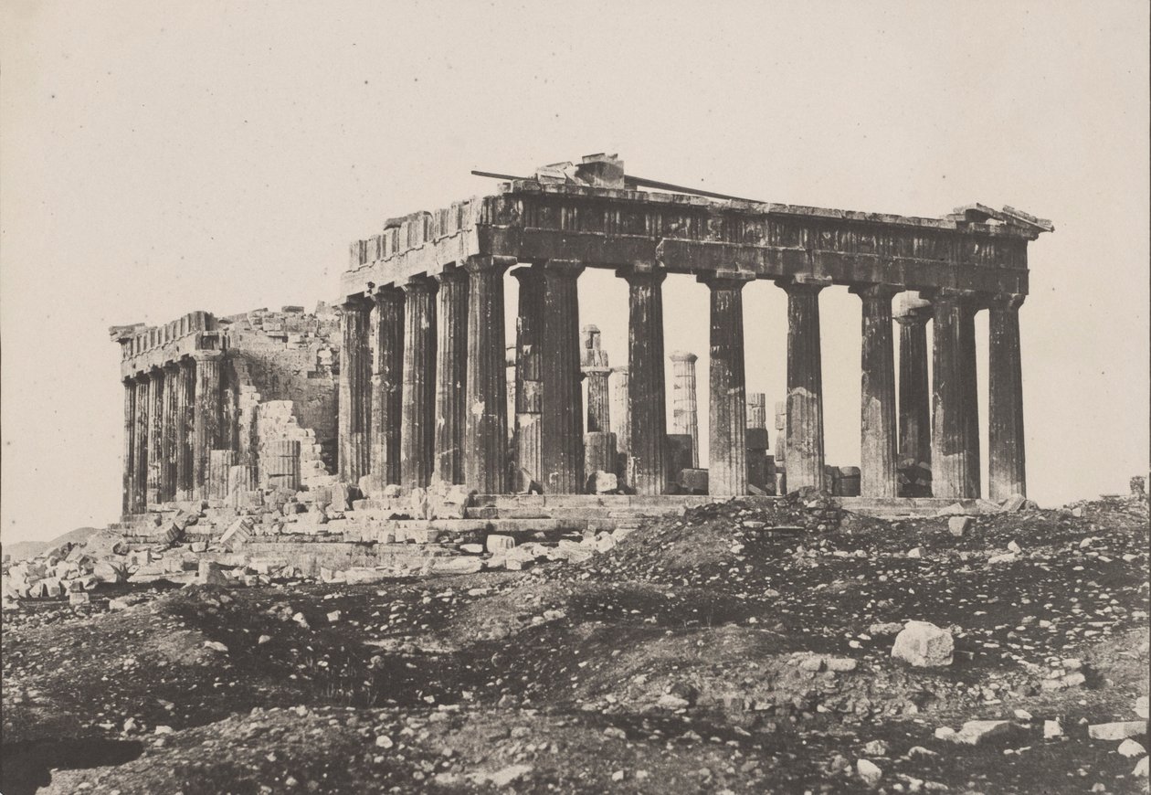 Partenon, 1852. by Eugène Piot