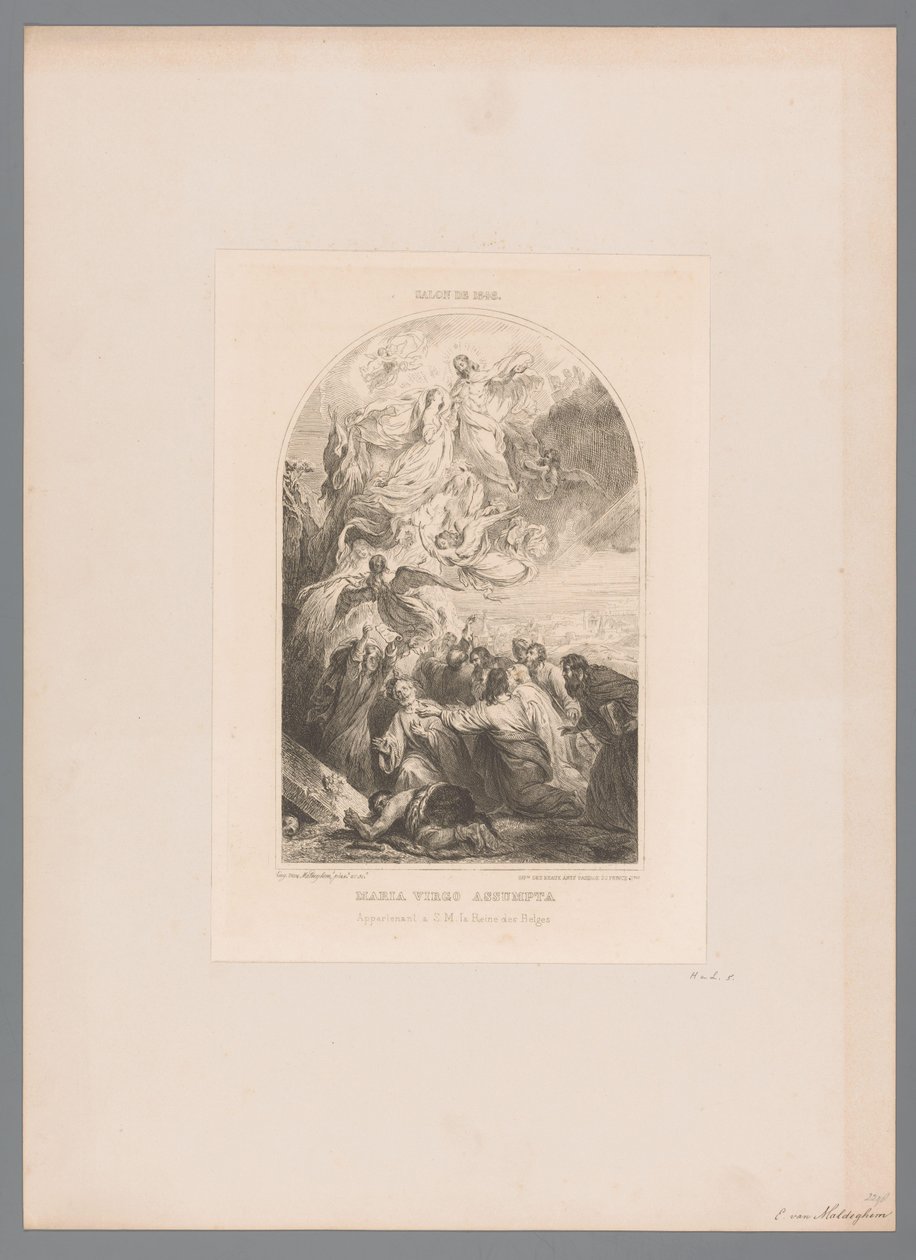 Hemelvaart van Maria Maria başak varsayımı (nesnedeki başlık) by Eugène Van Maldeghem