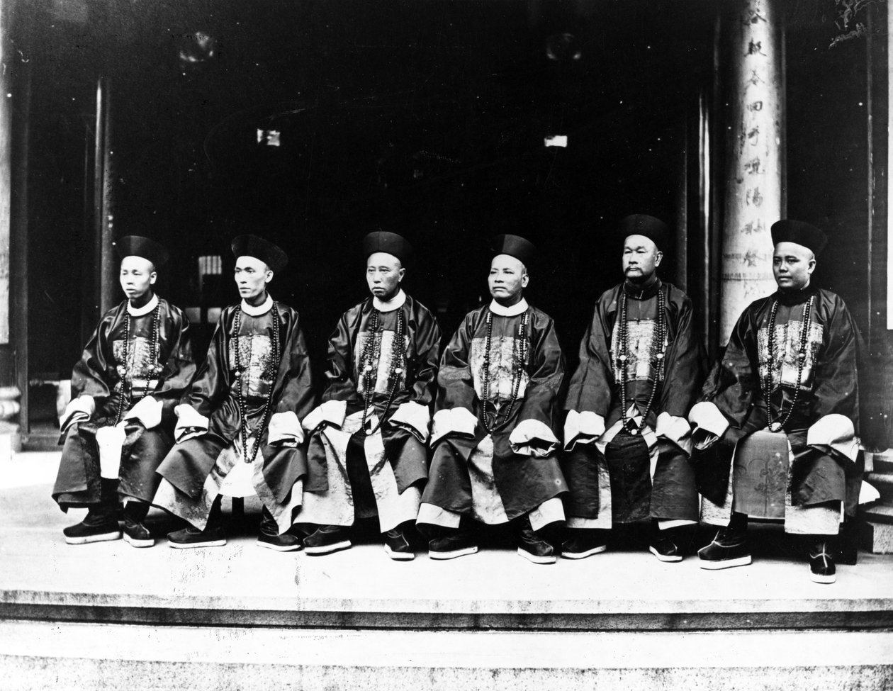 Çin Mandarinleri, c.1875 by European Photographer