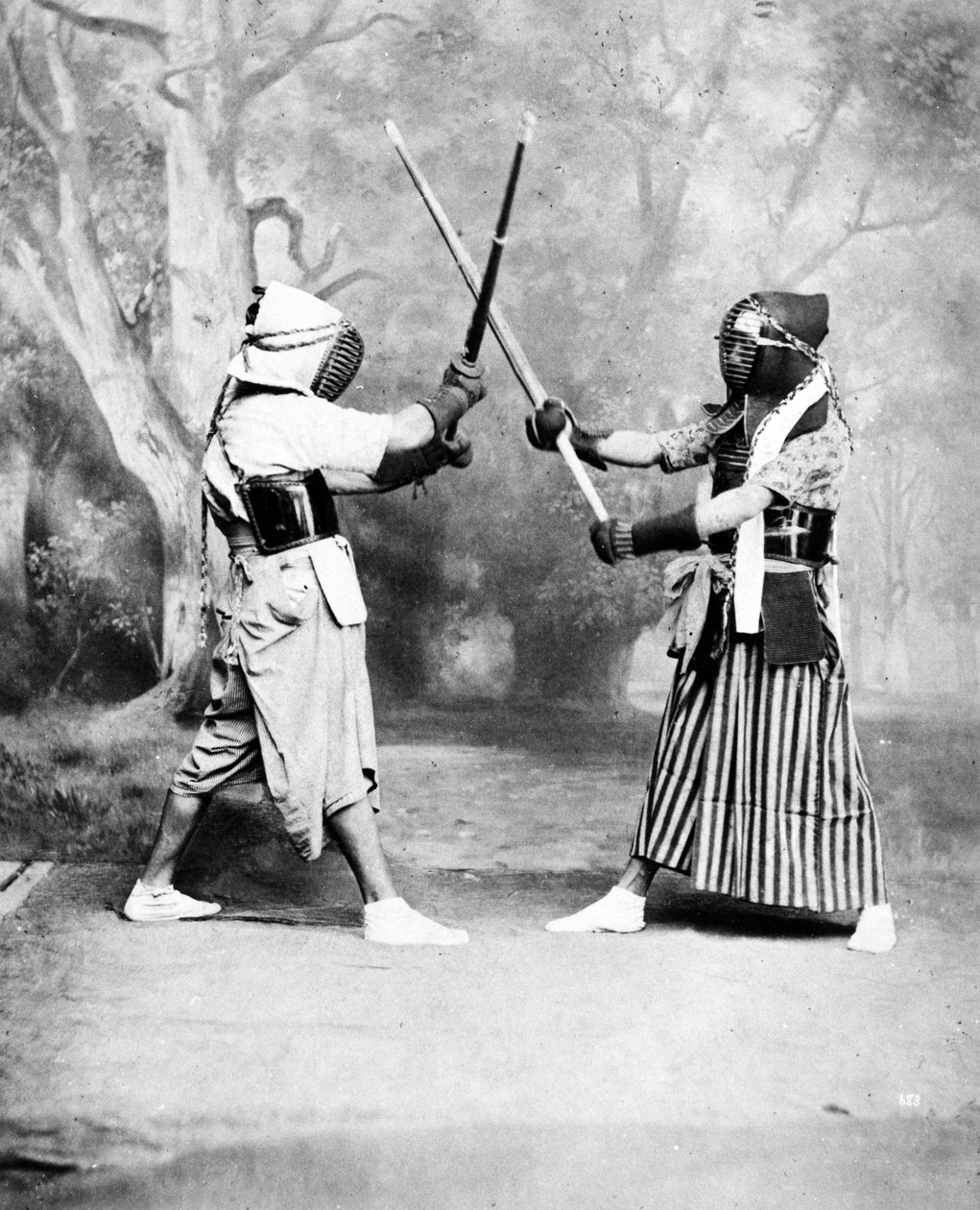 Kendo veya Japon Eskrim, c.1860-80 by European Photographer