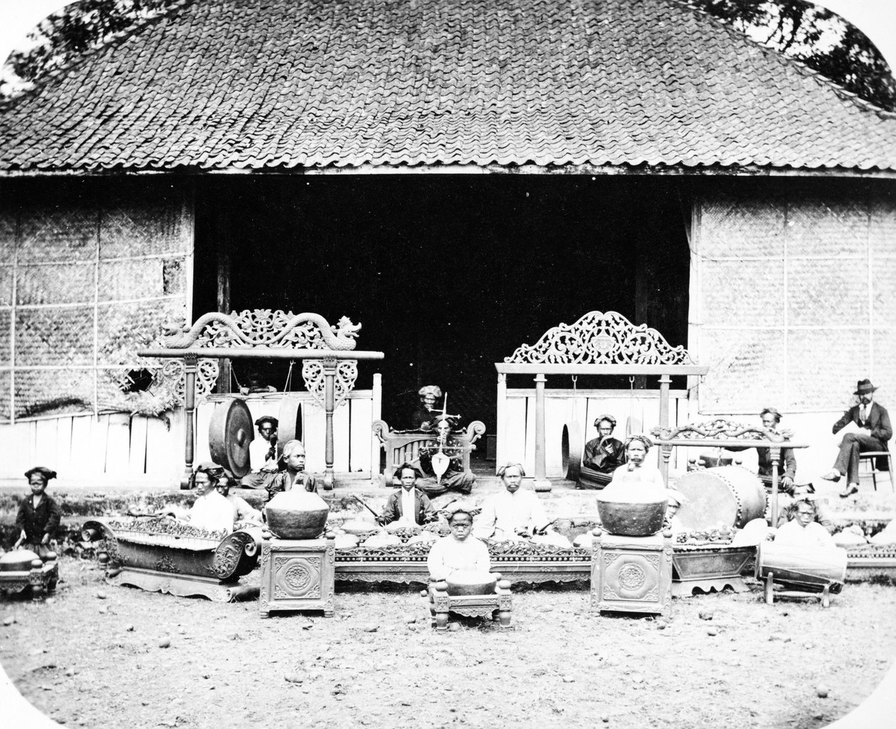 Yerli Princes Band, Java, c.1870s by European Photographer