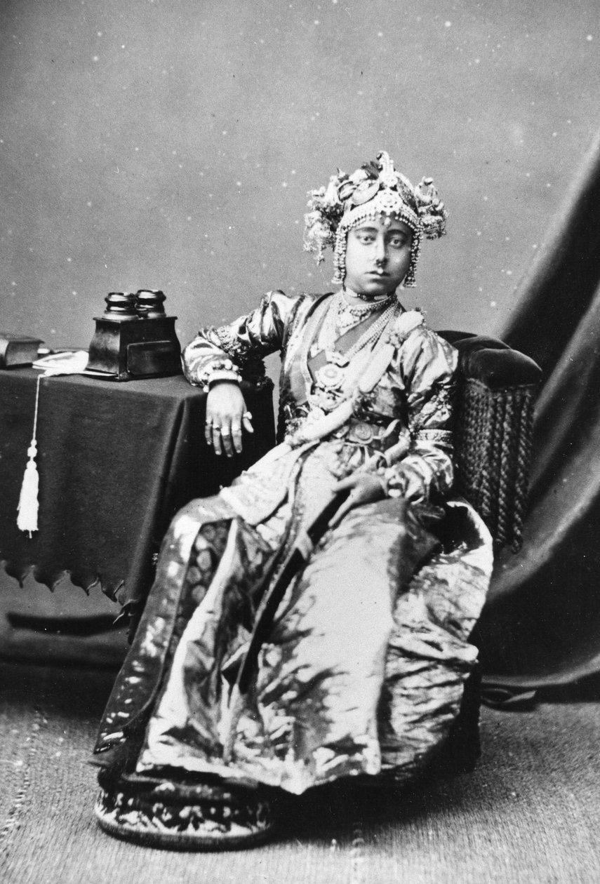 Tanjore Prensesi, 1877 by European Photographer