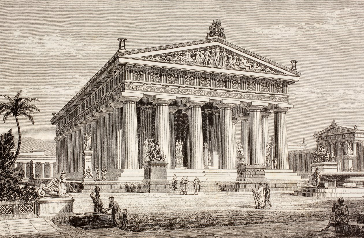 Sanatçının Poseidon Tapınağı, Paestum, 