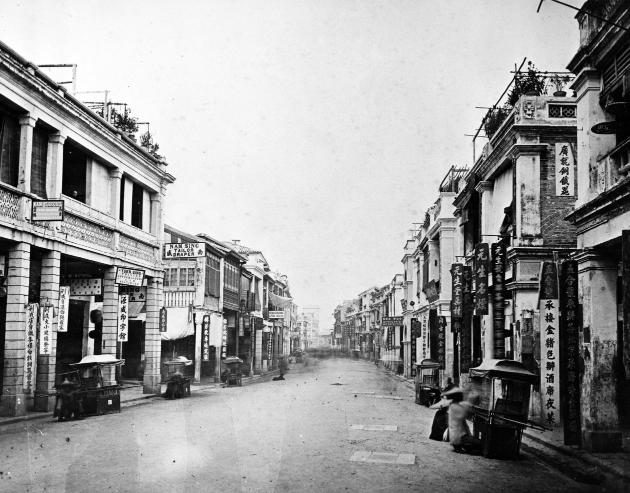 Queens Yolu, Hong Kong, 1875 dolayları by European Photographer