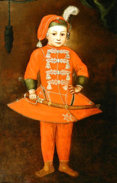 Genç Bir Kılıç Ustası (tuval üzerine yağlı boya) by European School
