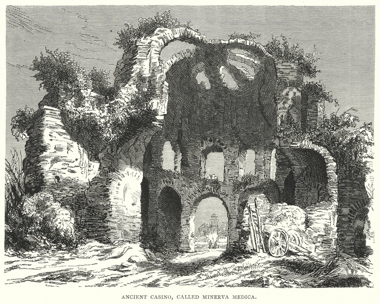 Minerva Medica Adlı Antik Kumarhane (gravür) by European School