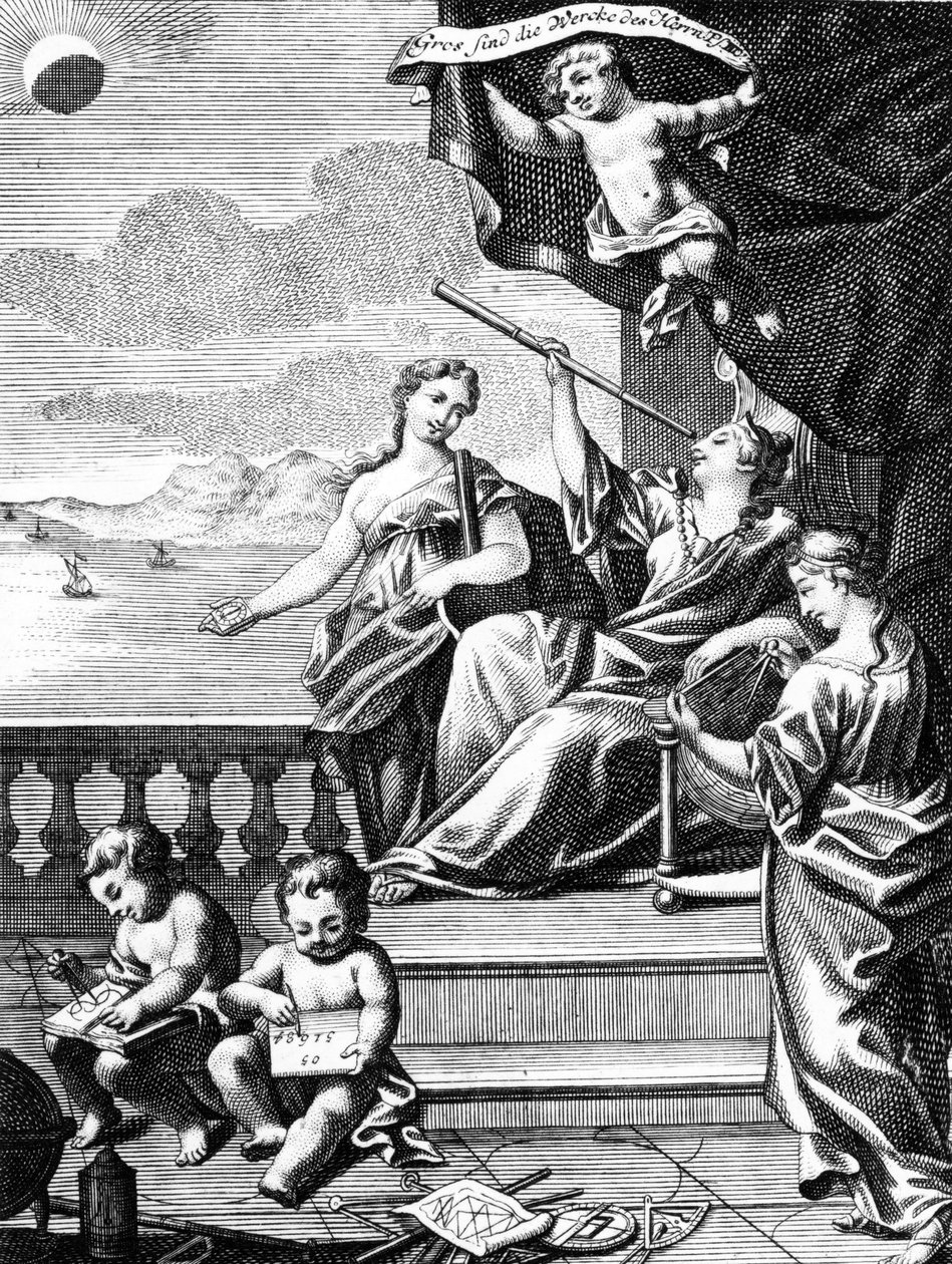 Astronomi Çizimi, c.1771 by European School