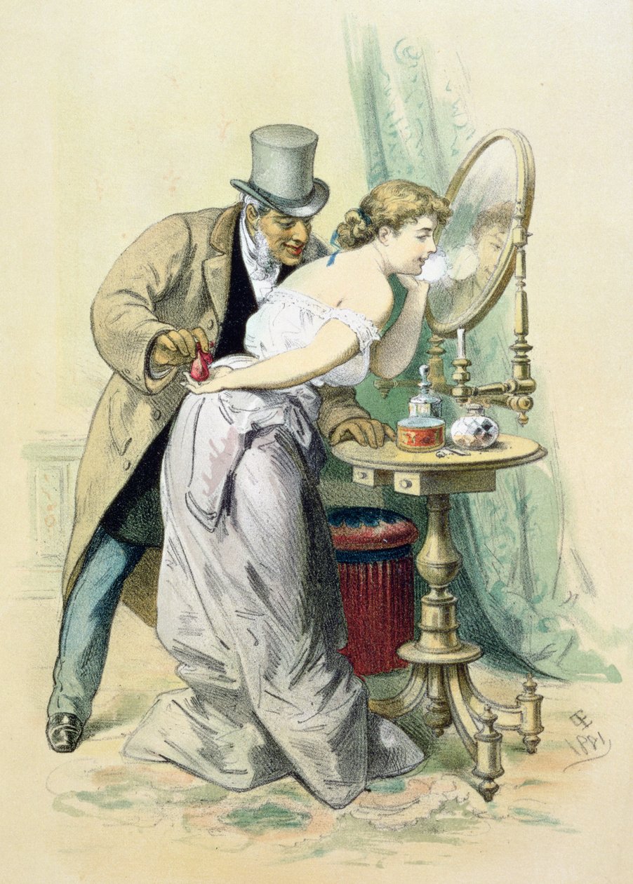 The Story of a Woman: The Jack of coins, 1881  by Eusebio Planas