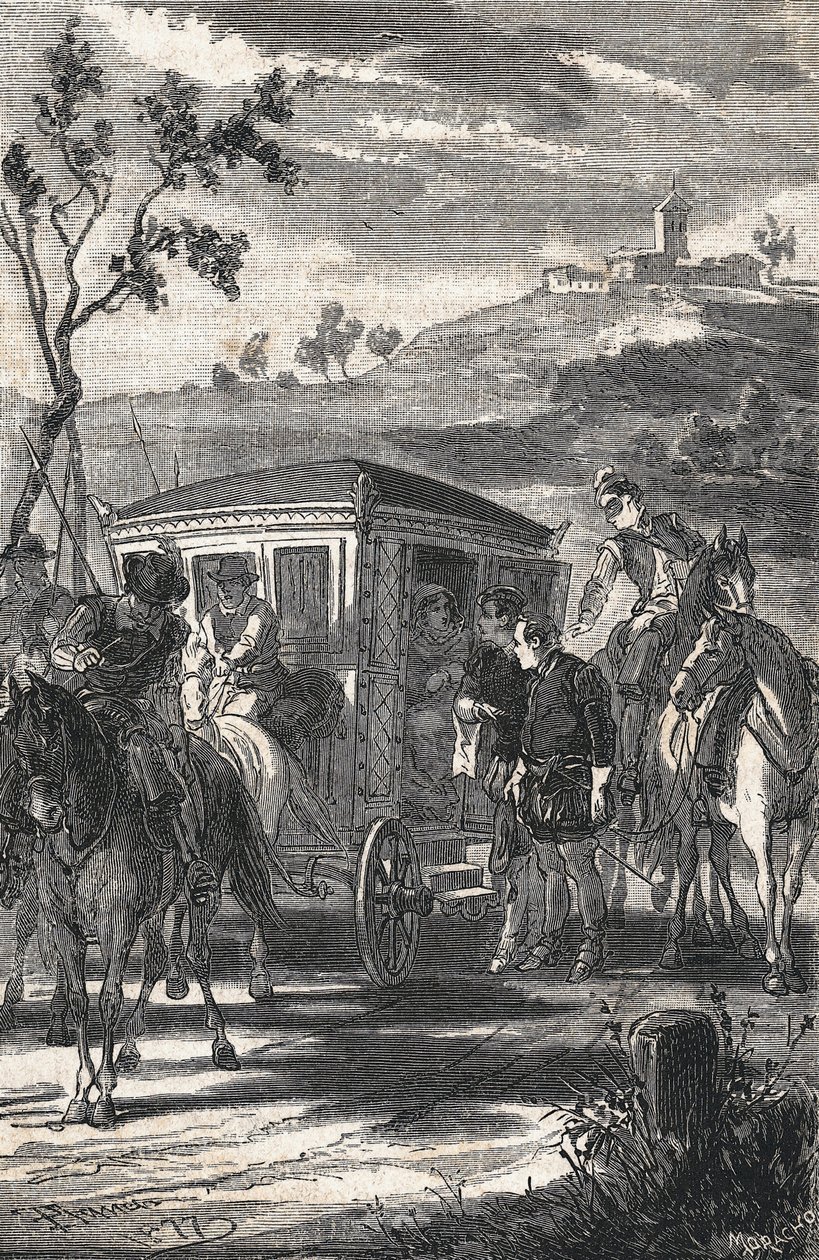 The Prince of Wits, Miguel de Cervantes Saavedra (The Prince of Wits, Miguel de Cervantes Saavedra) için illüstrasyon by Eusebio Planas