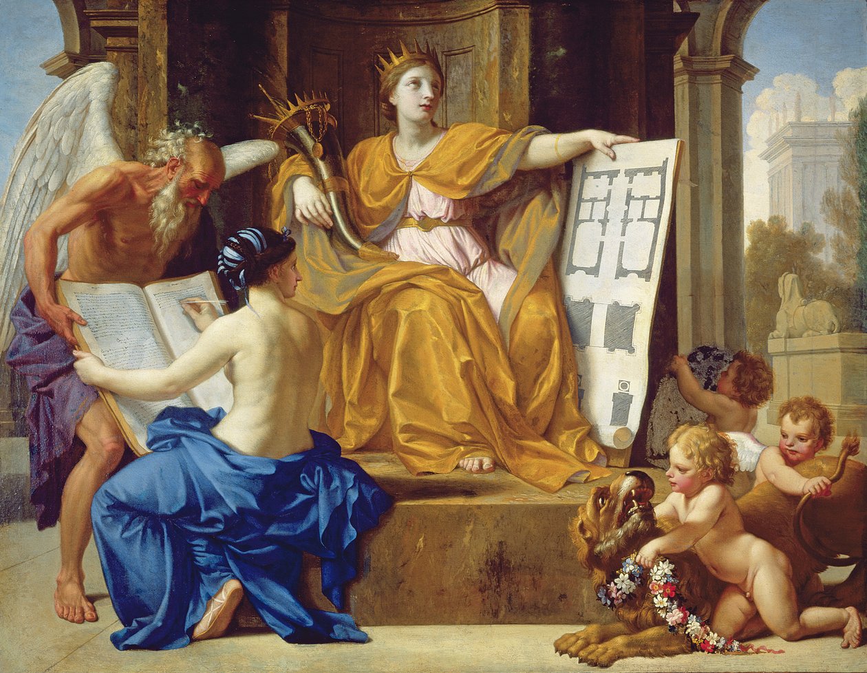 Bir Muhteşemlik Alegorisi, c.1654 by Eustache Le Sueur