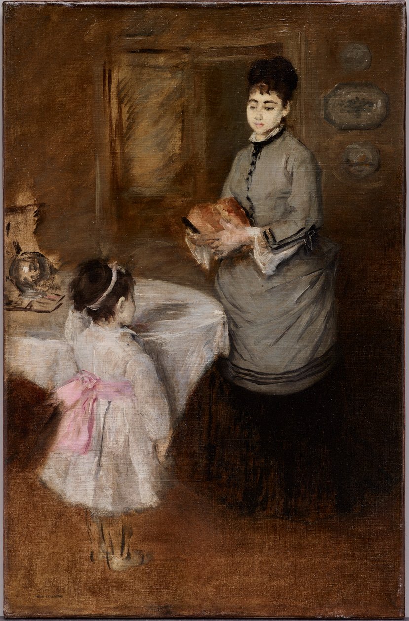 İkindi Çayı, 1874 dolayları (tuval üzerine yağlıboya) by Eva Gonzalès