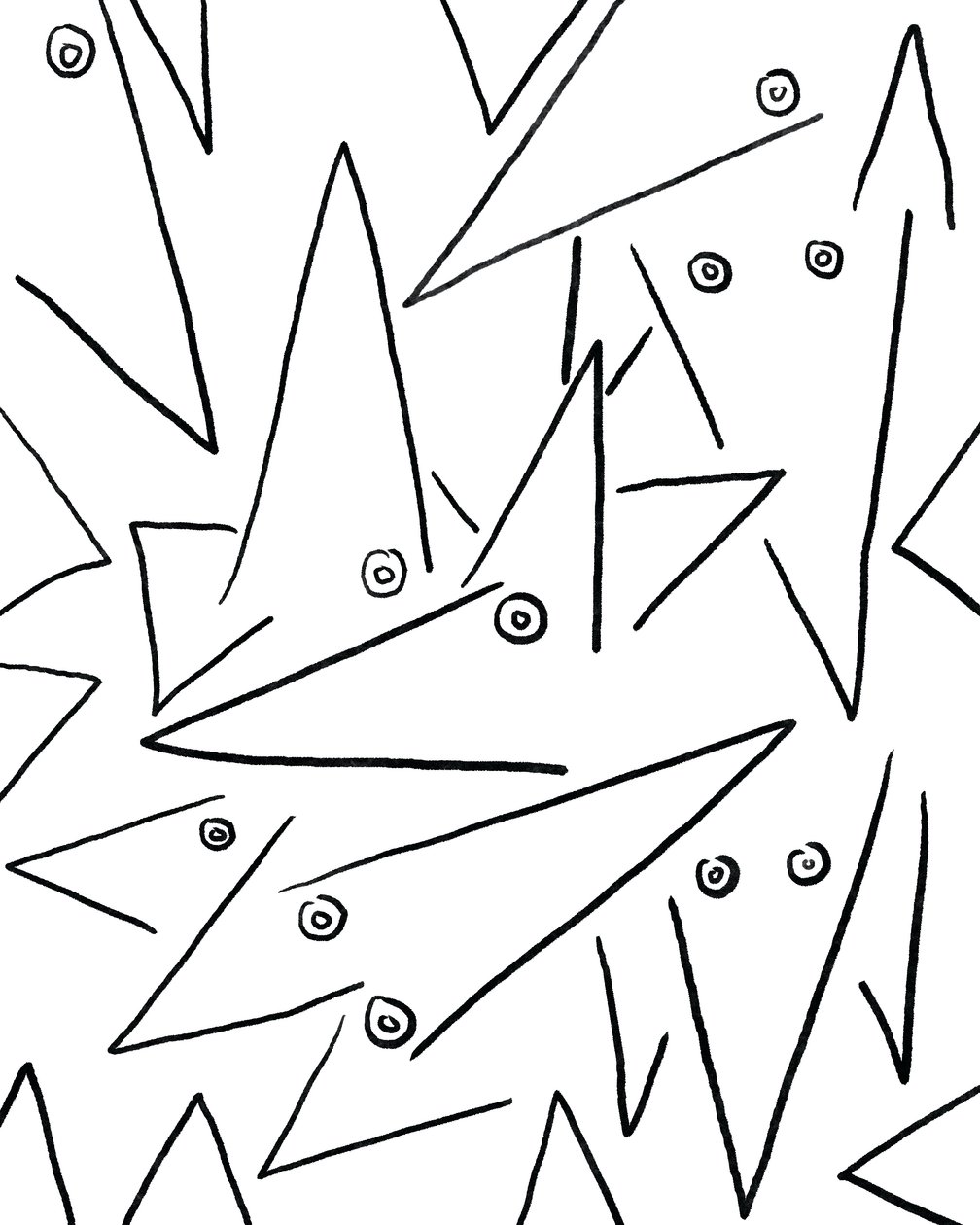 Too Many Dogs, c.2020-24 (dijital sanat) by Evan Sklar