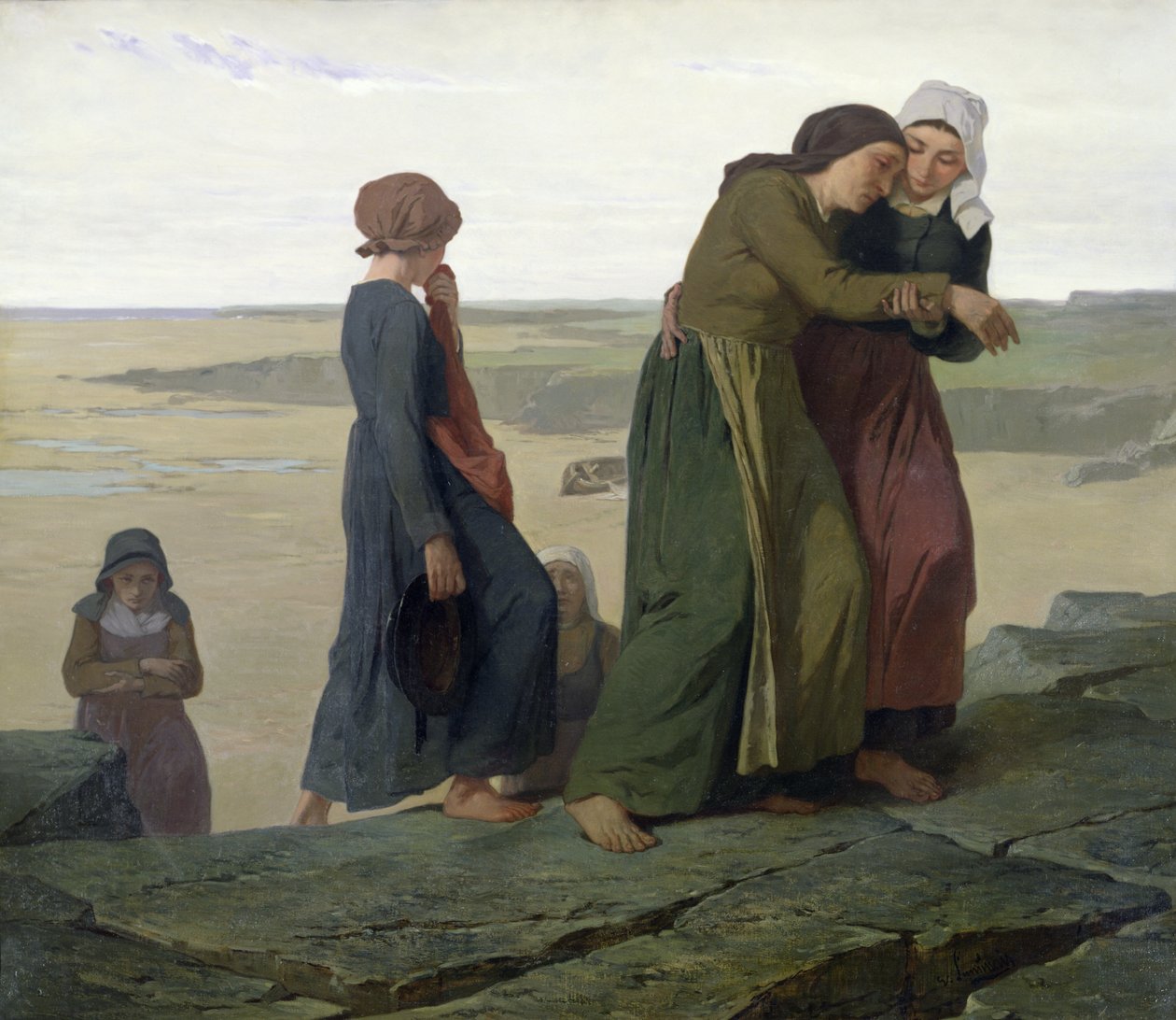 Dul veya Balıkçının Ailesi by Evariste Vital Luminais