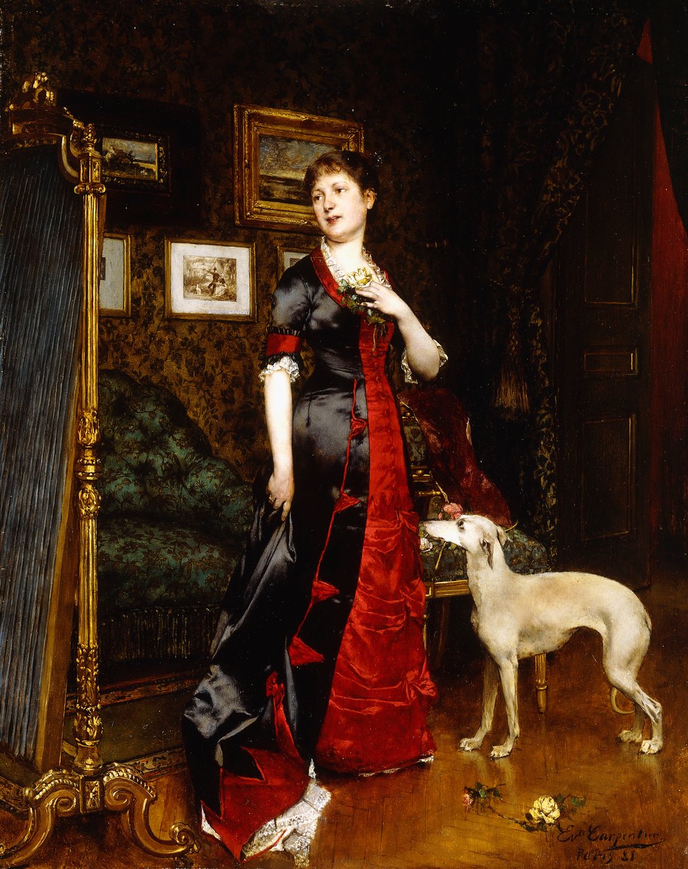 Yeni Elbise, 1888 by Evariste Carpentier