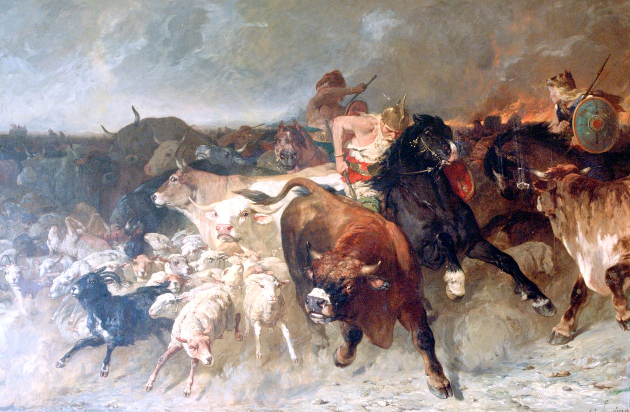 Yağmacılar, 1867 by Evariste Vital Luminais