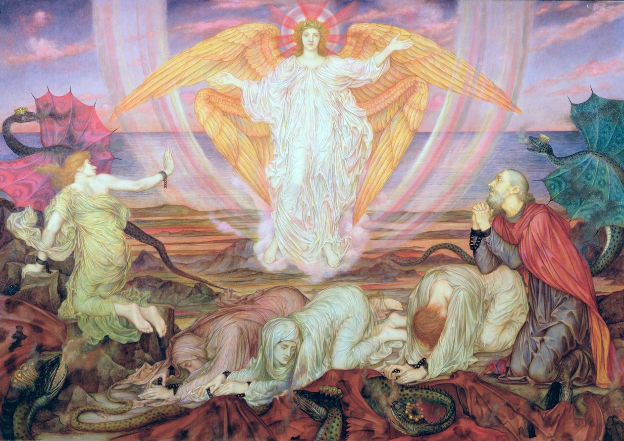 Ejderhanın Ölümü, 1914 by Evelyn De Morgan