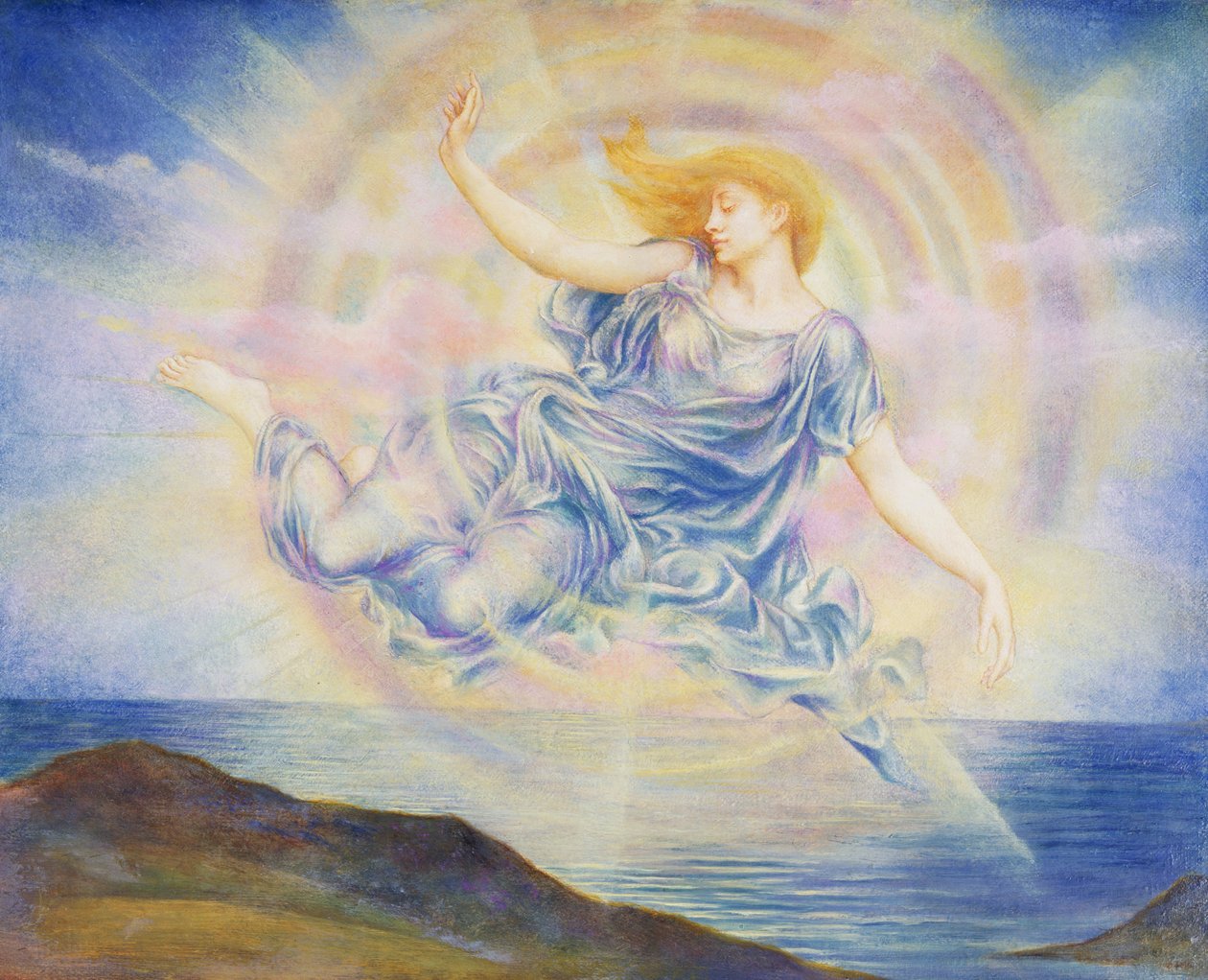 Denizin Üzerinde Akşam Yıldızı by Evelyn De Morgan