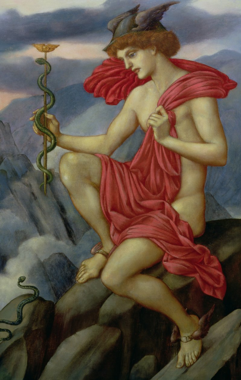 Merkür by Evelyn De Morgan