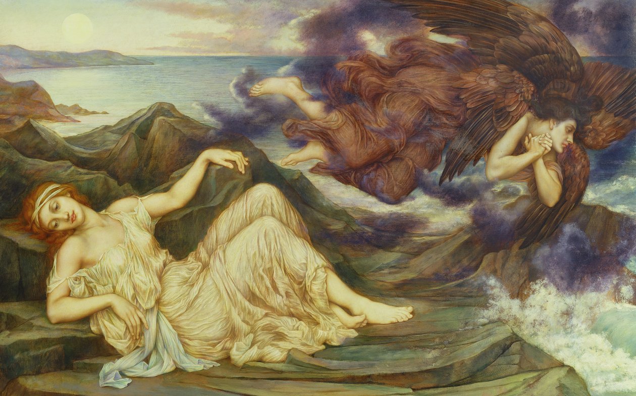 Fırtınalı Denizlerden Sonra Liman, 1905 by Evelyn De Morgan