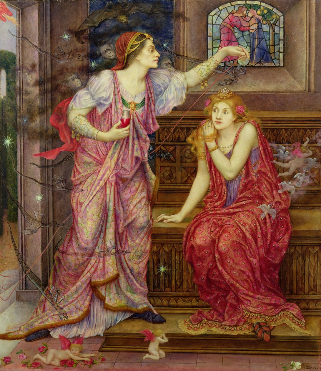Kraliçe Eleanor ve Adil Rosamund by Evelyn De Morgan