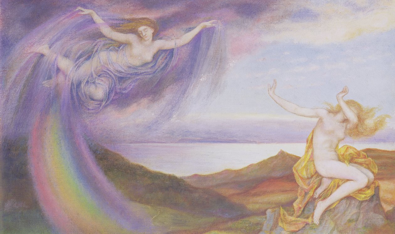 Güneş Işını ve Yaz Duşu by Evelyn De Morgan
