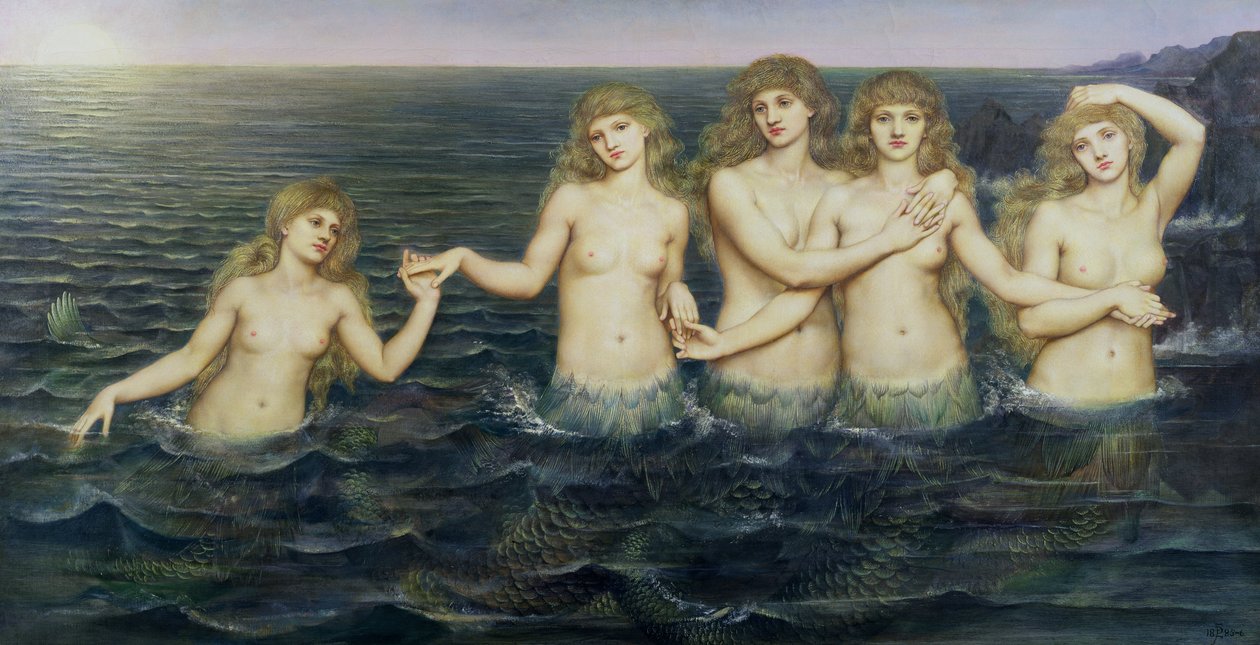Deniz Kızları, 1885-86 by Evelyn De Morgan