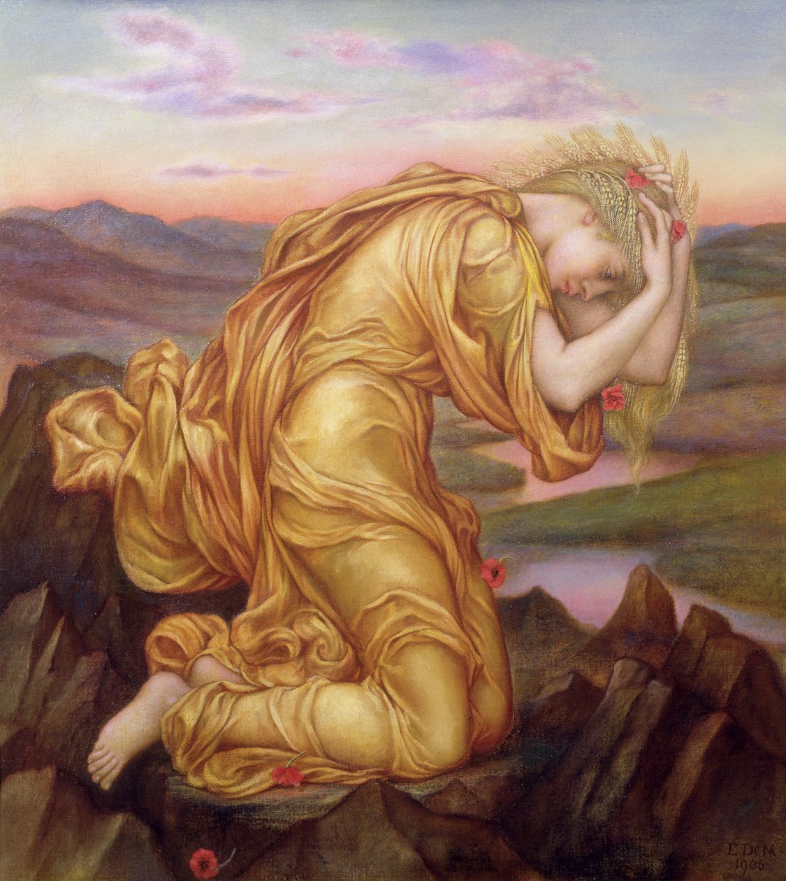 Demeter Persephone için Yas, 1906 by Evelyn De Morgan