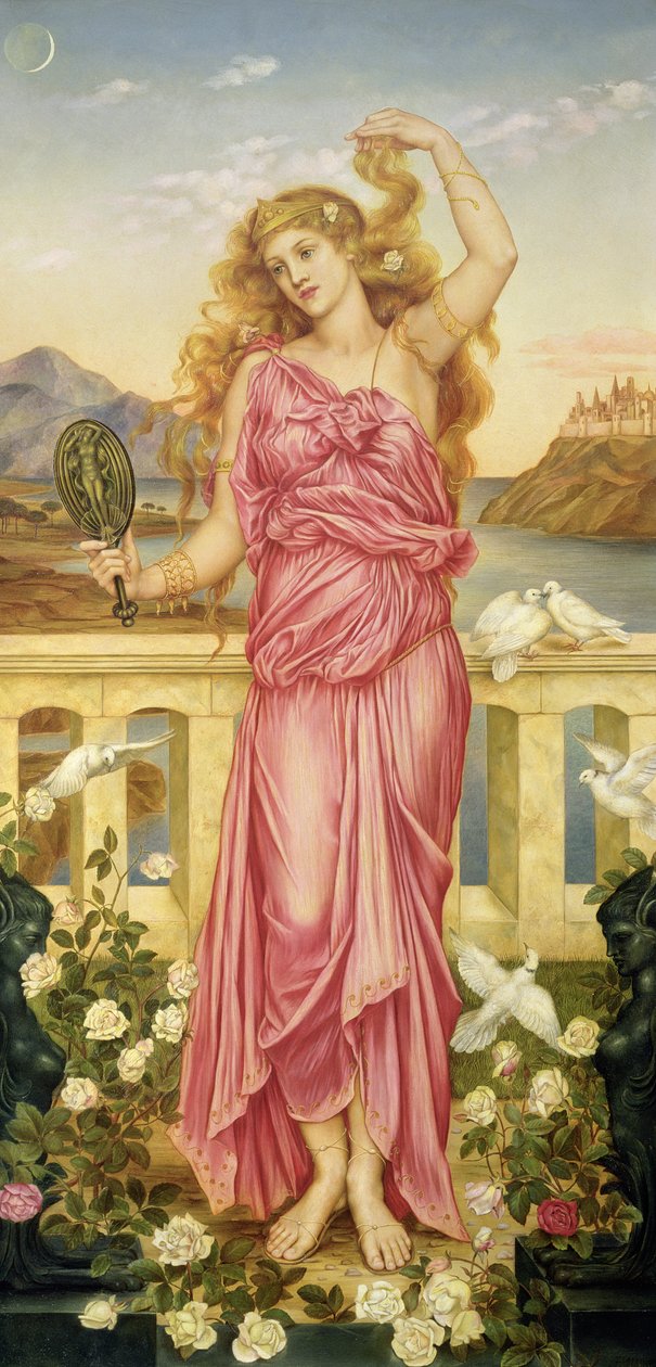 Truvalı Helen, 1898 by Evelyn De Morgan