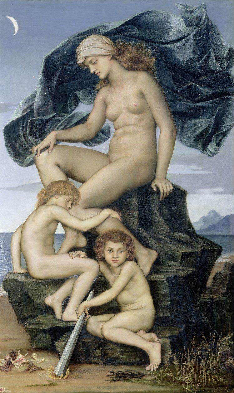 Uyku ve Ölüm, Gecenin Çocukları, 1883 by Evelyn De Morgan