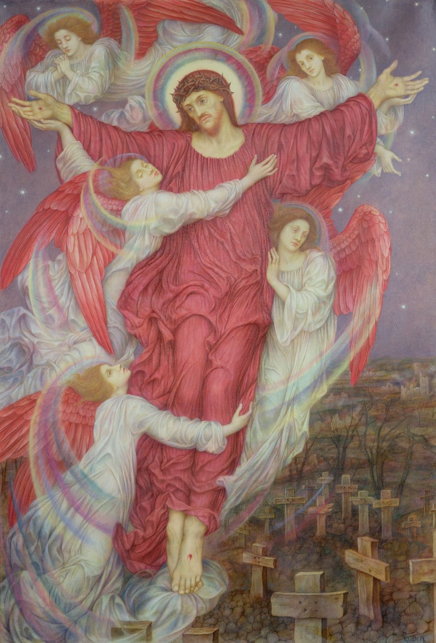 Kızıl Haç (Flanders Savaş Mezarları Alegorisi), c.1916 by Evelyn De Morgan