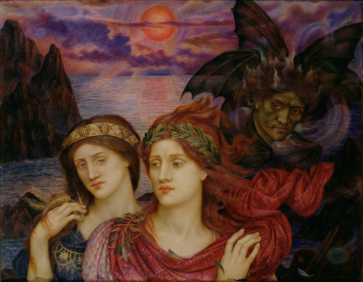 Vizyon, 1914 by Evelyn De Morgan
