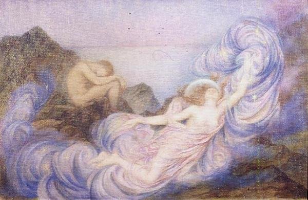 Alacakaranlık (tuval üzerine yağlı boya) by Evelyn De Morgan