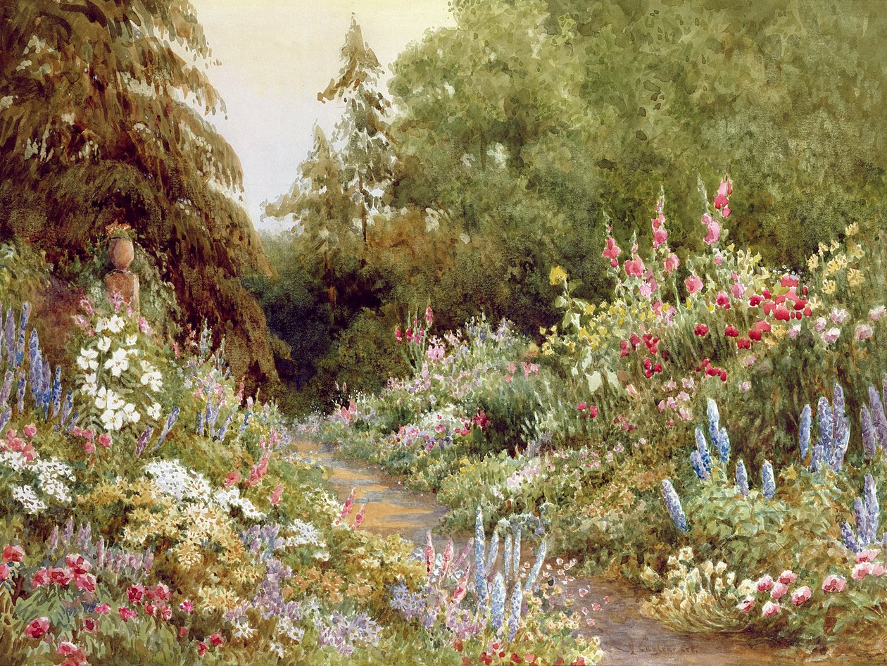 Herbaceous Border  by Evelyn L. Engleheart