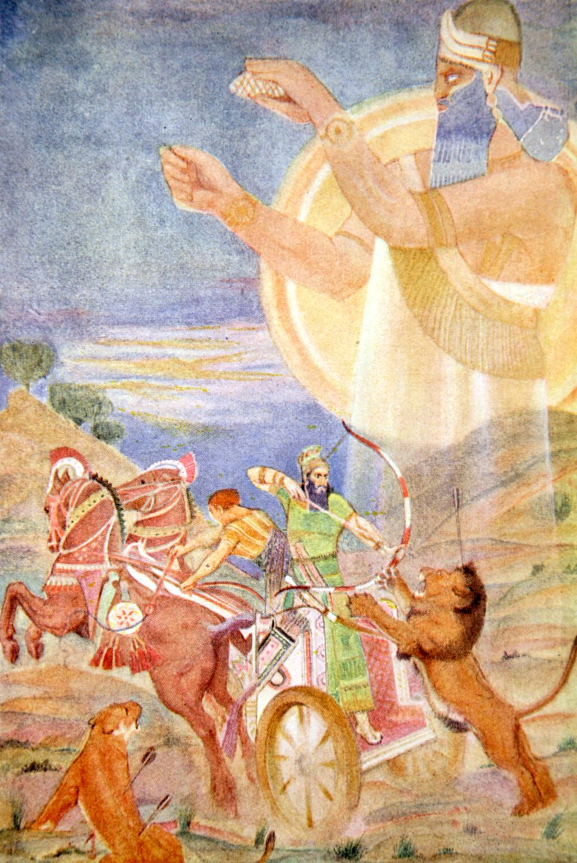 Ninib tarafından yönetilen I. Tiglath-Pileser, 1916. by Evelyn Paul